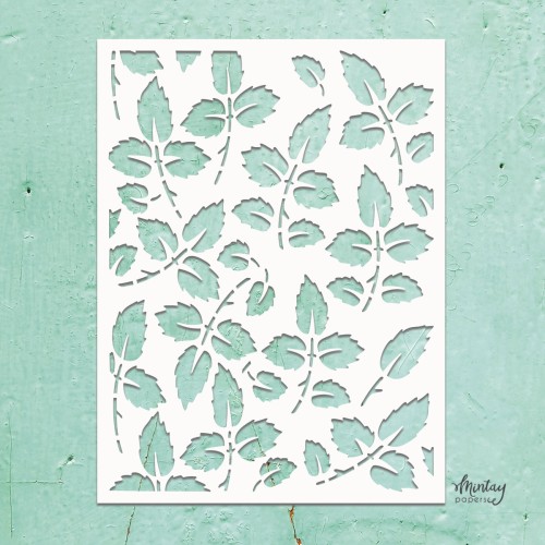 Mintay Kreativa - Szablon - Rose Leaves