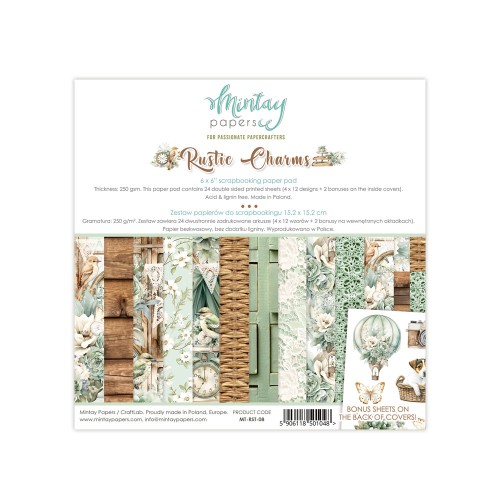 Zestaw 15,2 cm x 15,2 cm - Rustic Charms