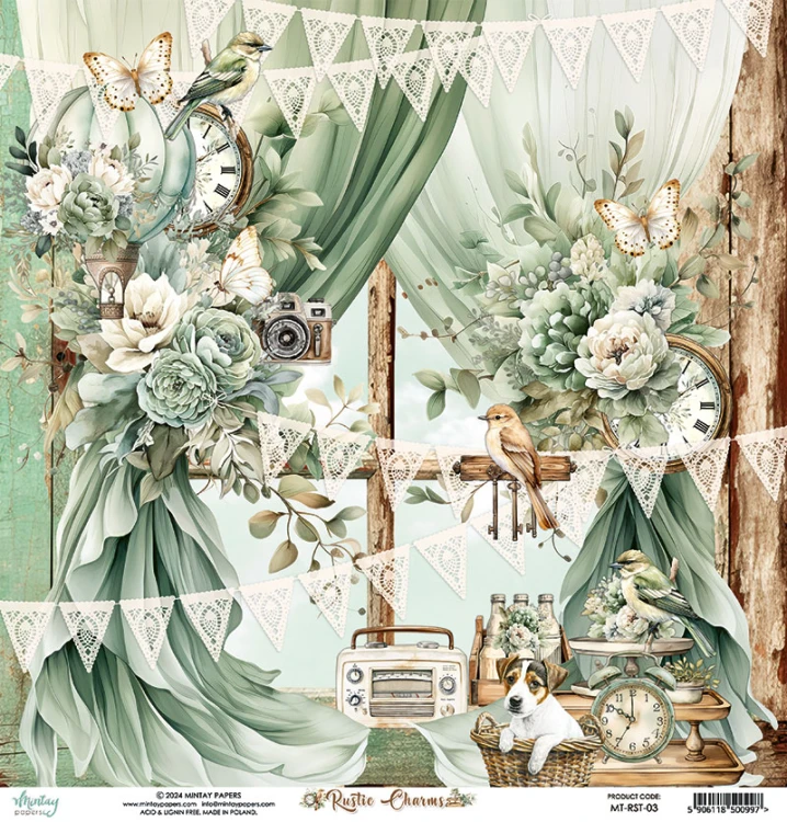 Papier 30,5 x 30,5 cm - Rustic Charms 03