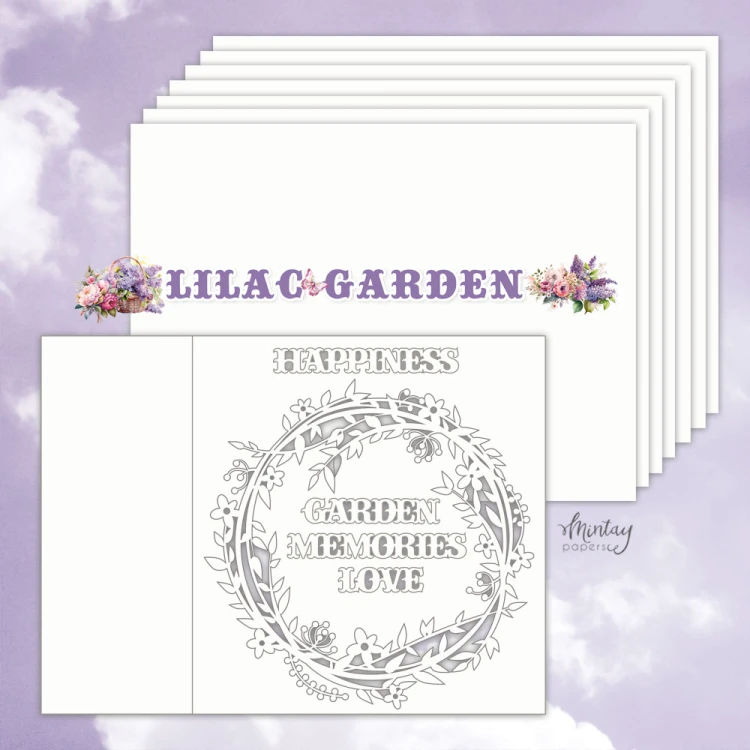 Baza Albumu 15,2 x 20,3 cm - Lilac Garden
