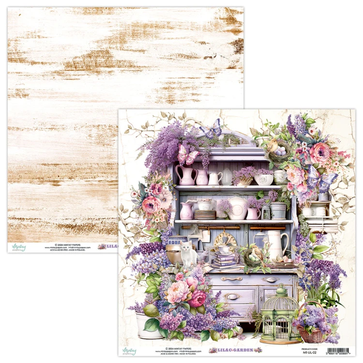 Papier 30,5 x 30,5 cm - Lilac Garden 02