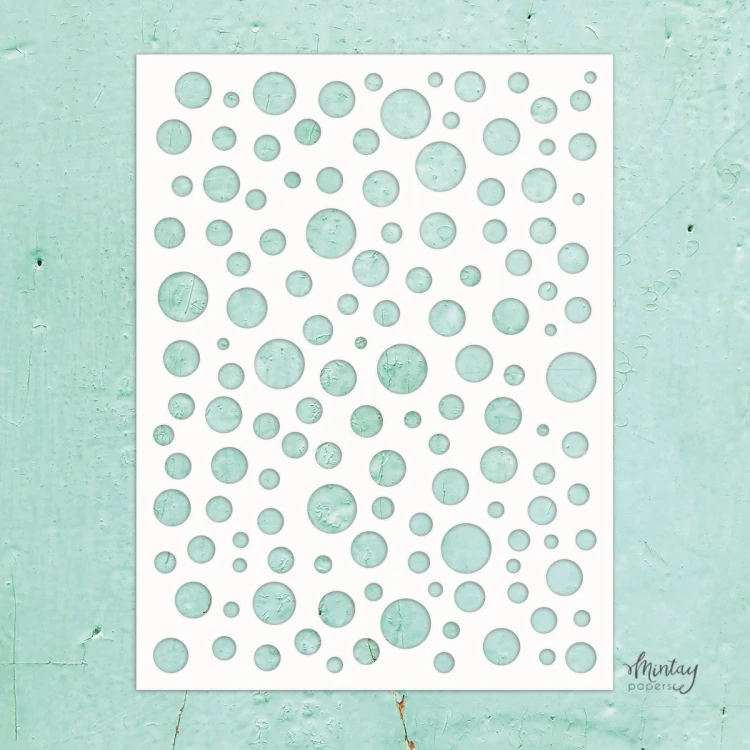 Mintay Kreativa - Szablon - Bubbles