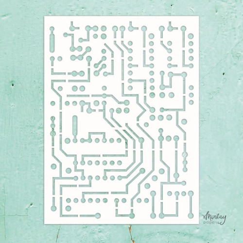 Mintay Kreativa - Szablon - Circuit Board