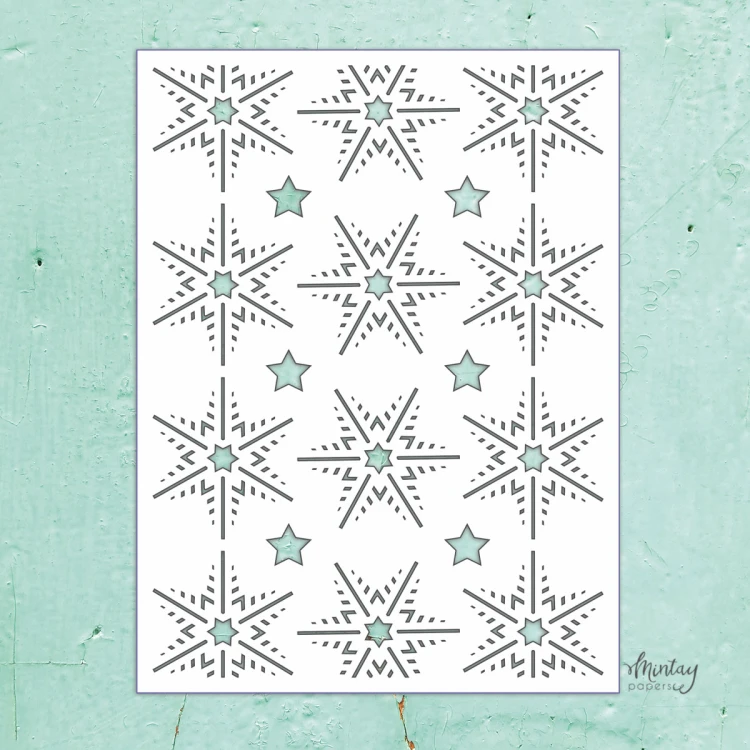 Mintay Kreativa - Szablon - Snowflakes 2