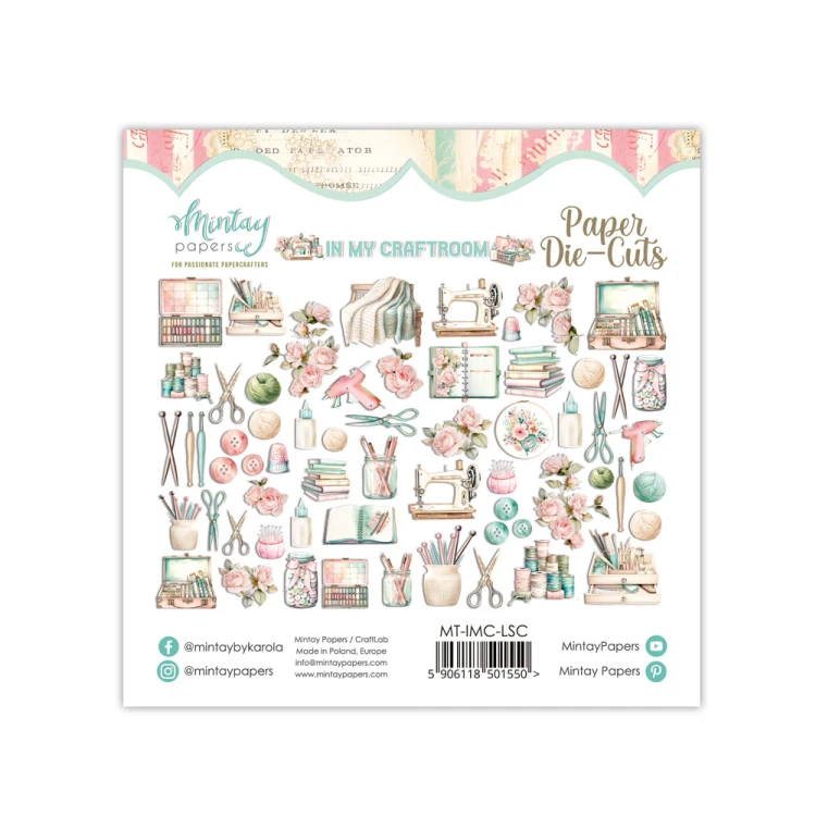 Papierowe Elementy - In My Craftroom, 60 szt.