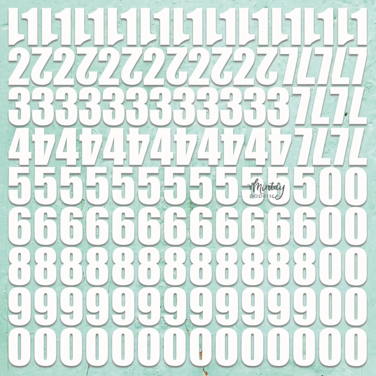 Mintay Chippies - Dekor - Numbers 2