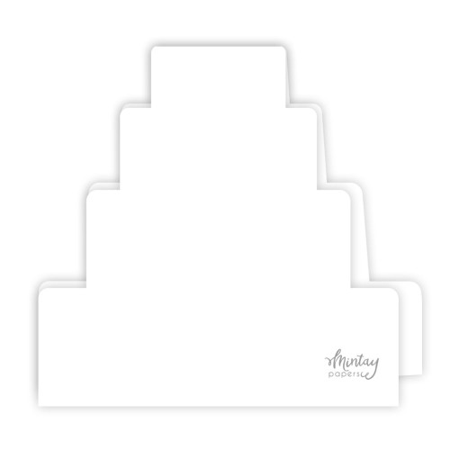 Mintay Basic - Baza Kartki Tort - BIAŁA, 5 szt.
