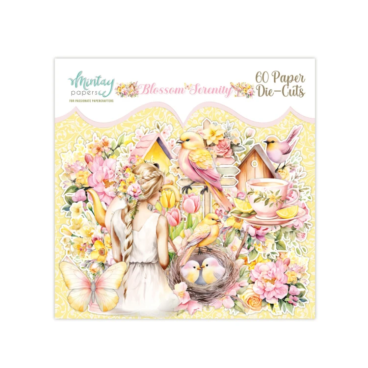 Papierowe Elementy - Blossom Serenity, 60 szt.