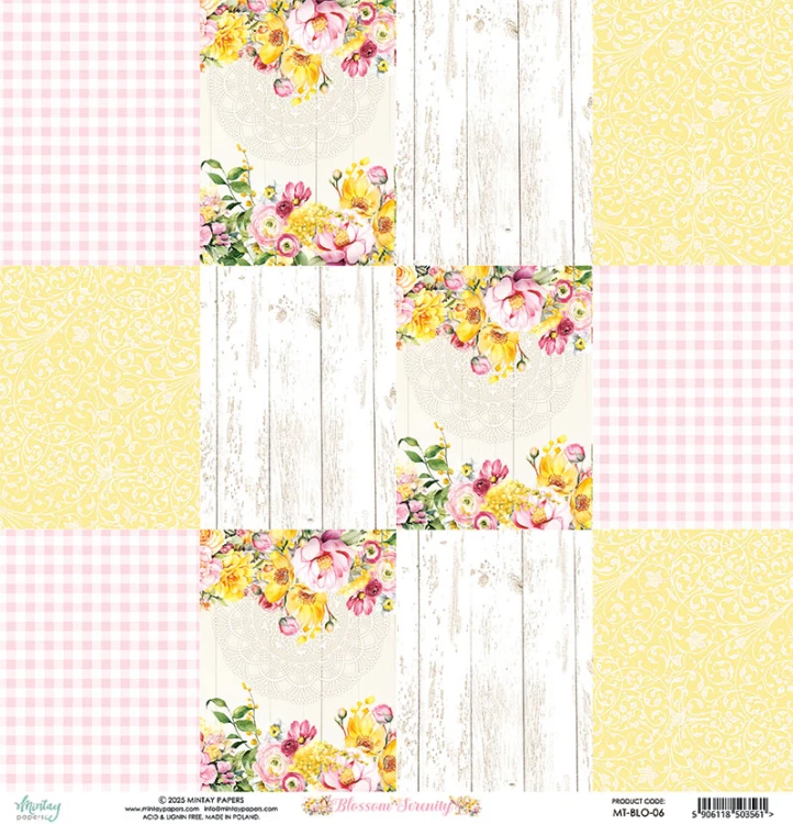 Papier 30,5 x 30,5 cm - Blossom Serenity 06