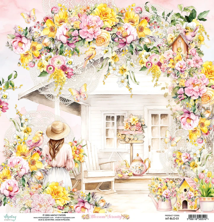 Papier 30,5 x 30,5 cm - Blossom Serenity 01
