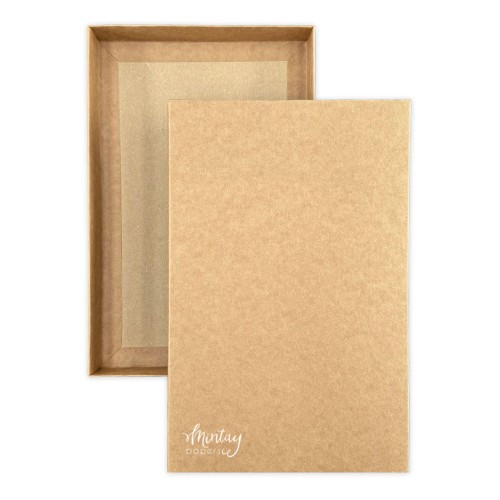 Mintay Basic - Pudełko 16 cm x 25 cm x 3 cm - KRAFT, 3 szt.