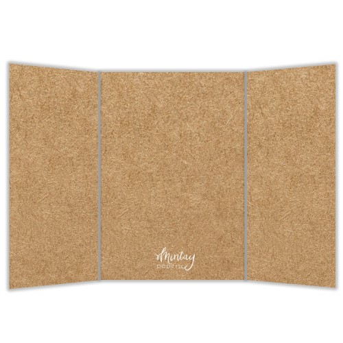 Mintay Basic - Baza Kartki Trifold - KRAFT, 5 szt.