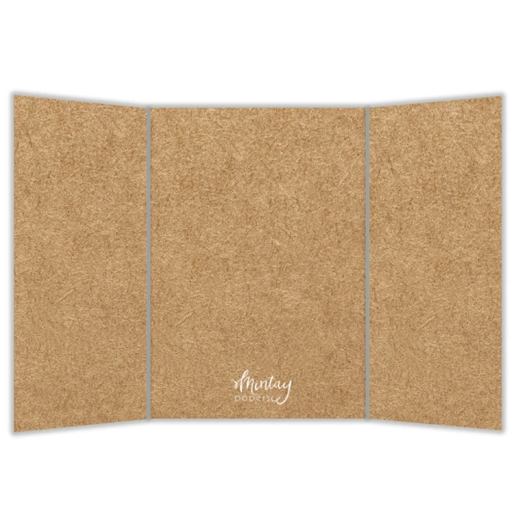 Mintay Basic - Baza Kartki Trifold - KRAFT, 5 szt.