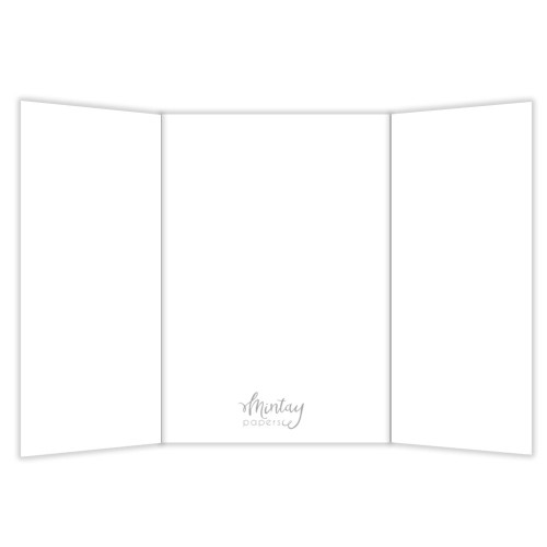 Mintay Basic - Baza Kartki Trifold - BIAŁA, 5 szt.