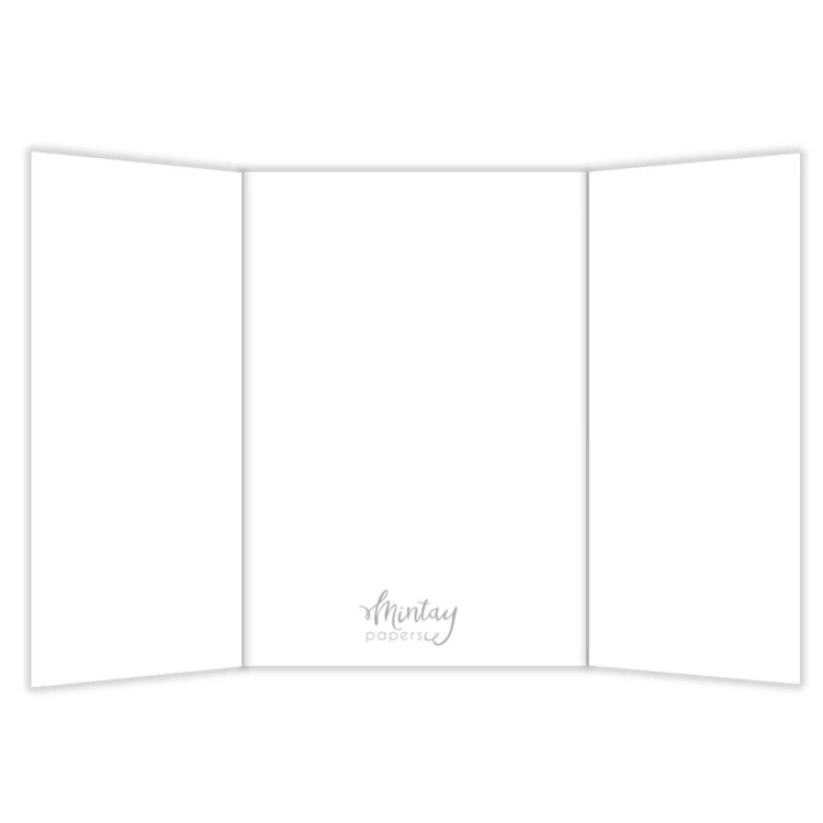 Mintay Basic - Baza Kartki Trifold - BIAŁA, 5 szt.