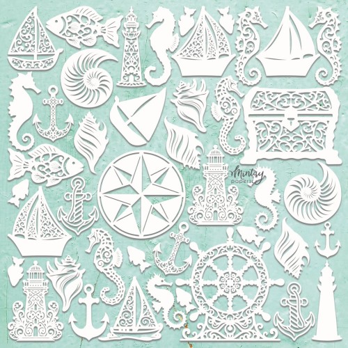 Mintay Chippies - Dekor - Seashore Filigree