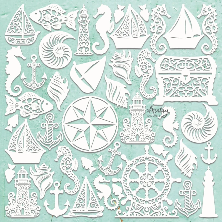 Mintay Chippies - Dekor - Seashore Filigree