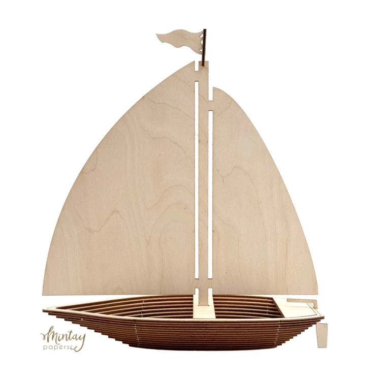 Mintay Woodies  - Dekor - Łódka