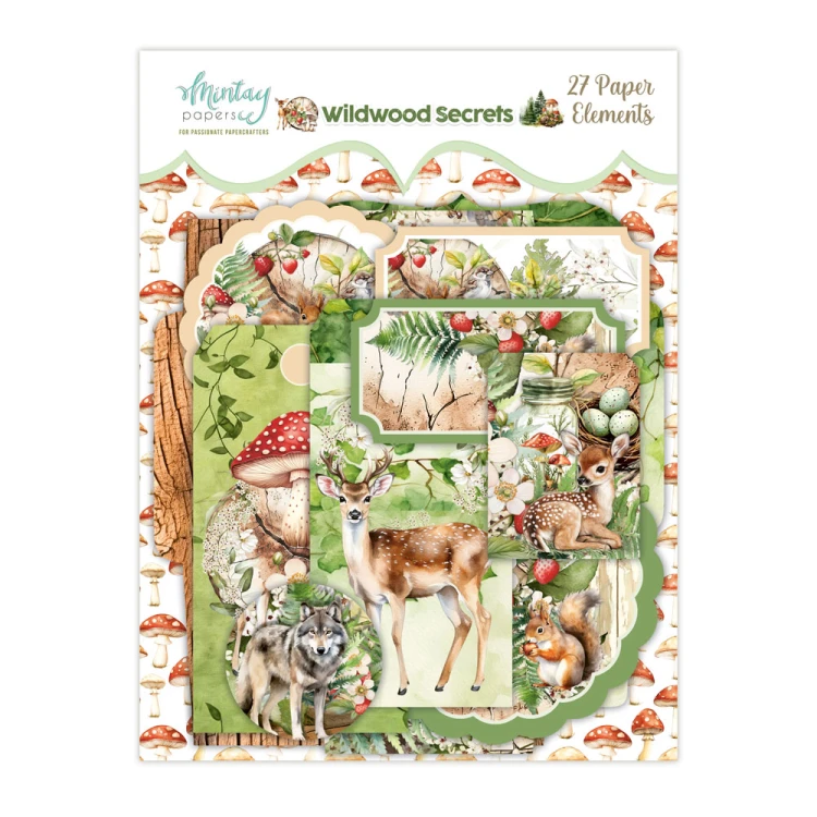Papierowe Koperty i Tagi - Wildwood Secrets, 27 szt.