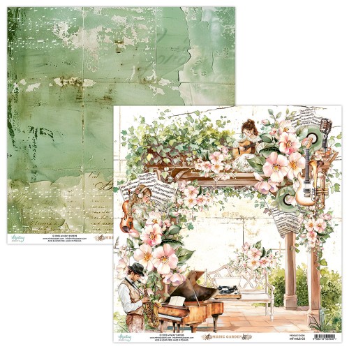 Papier 30,5 x 30,5 cm - Music Garden 03