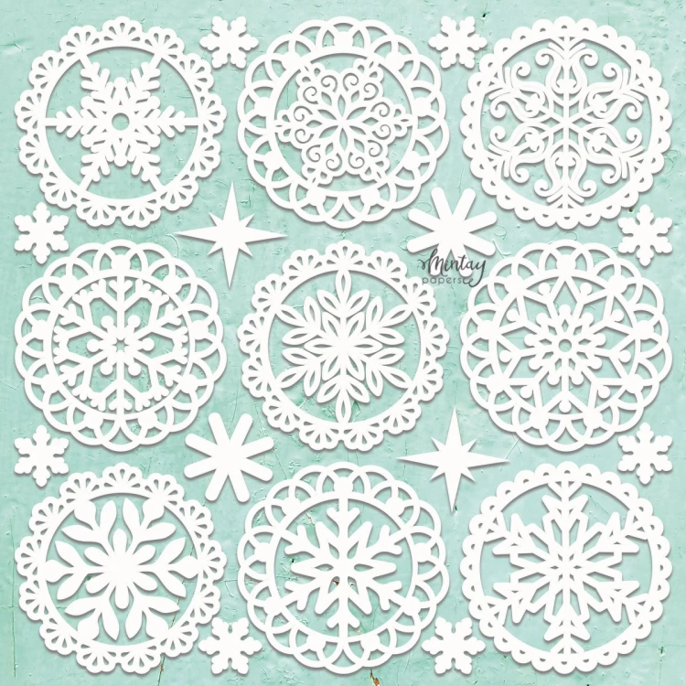 Mintay Chippies - Dekor - Winter Doilies