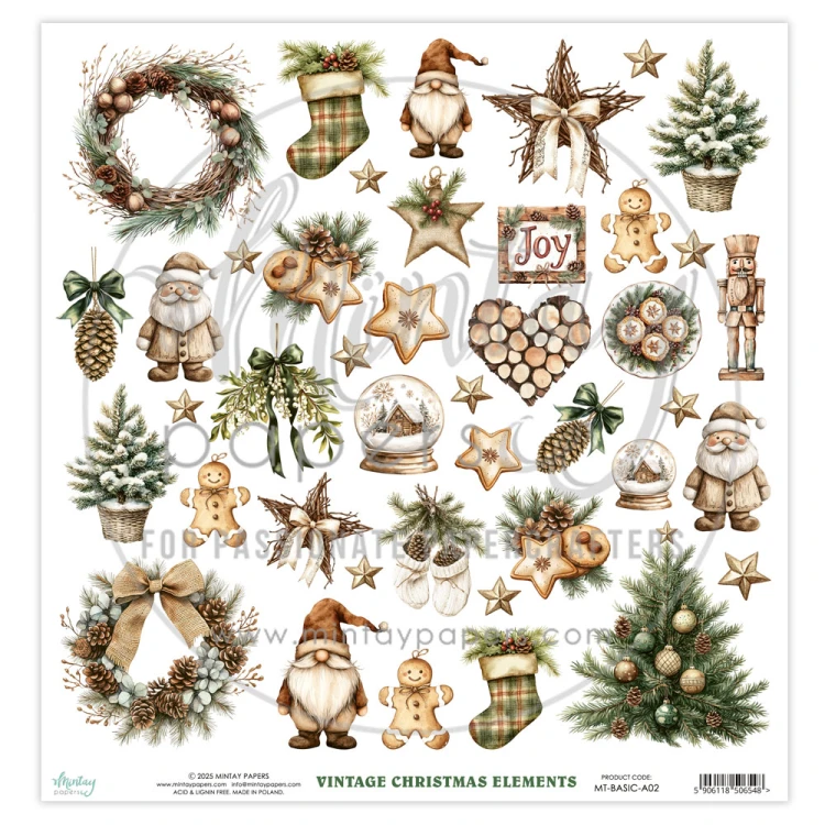 Mintay Basic - Elementy - Rustic Christmas