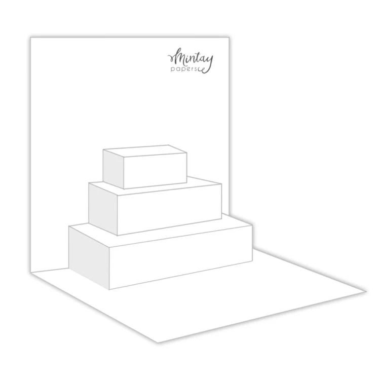 Mintay Basic - Wkładka Kartki Pop-Up - BIAŁA, 5 pcs