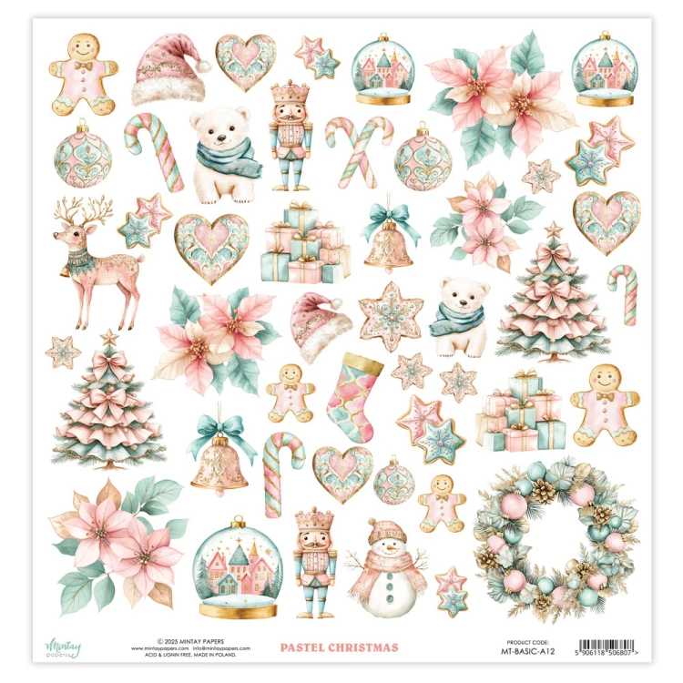 Mintay Basic - Elementy - Pastel Christmas