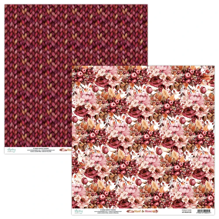 Papier 30,5 x 30,5 cm - Rust & Rose 05