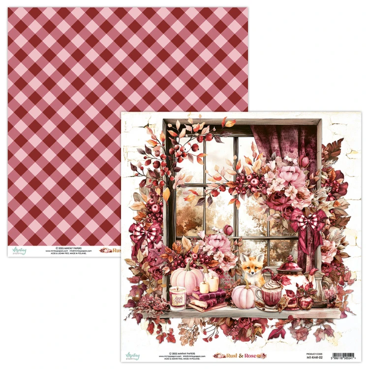 Papier 30,5 x 30,5 cm - Rust & Rose 02