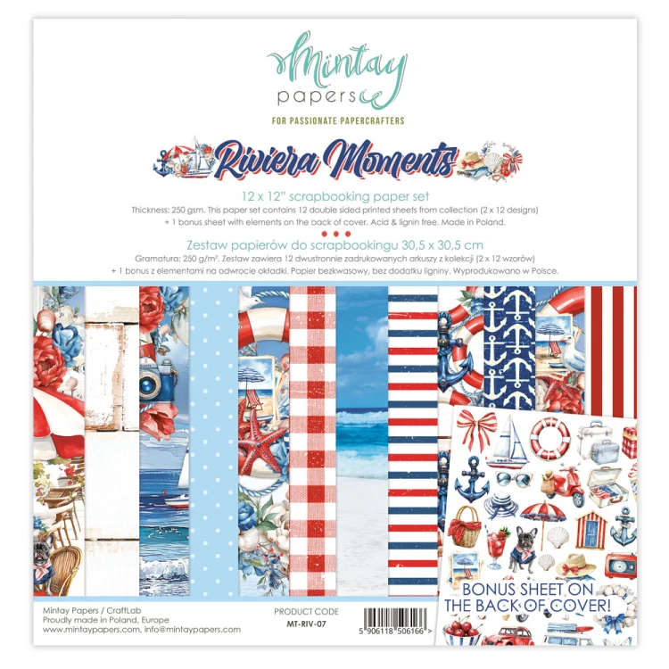 Zestaw 30,5 cm x 30,5 cm -  Riviera Moments