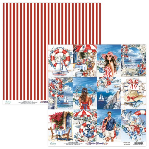 Papier 30,5 x 30,5 cm - Riviera Moments 06