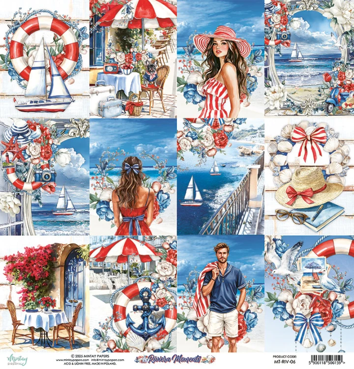 Papier 30,5 x 30,5 cm - Riviera Moments 06