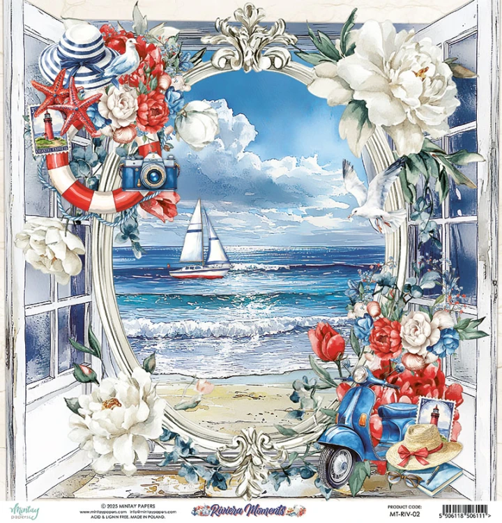 Papier 30,5 x 30,5 cm - Riviera Moments 02
