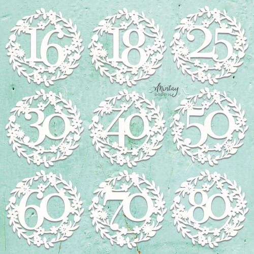 Mintay Chippies - Dekor - Jubilee Numbers