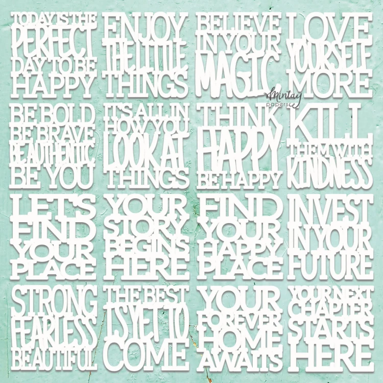 Mintay Chippies - Dekor - Motivational Words