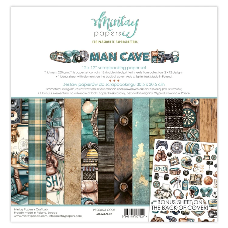 Zestaw 30,5 cm x 30,5 cm - Man Cave