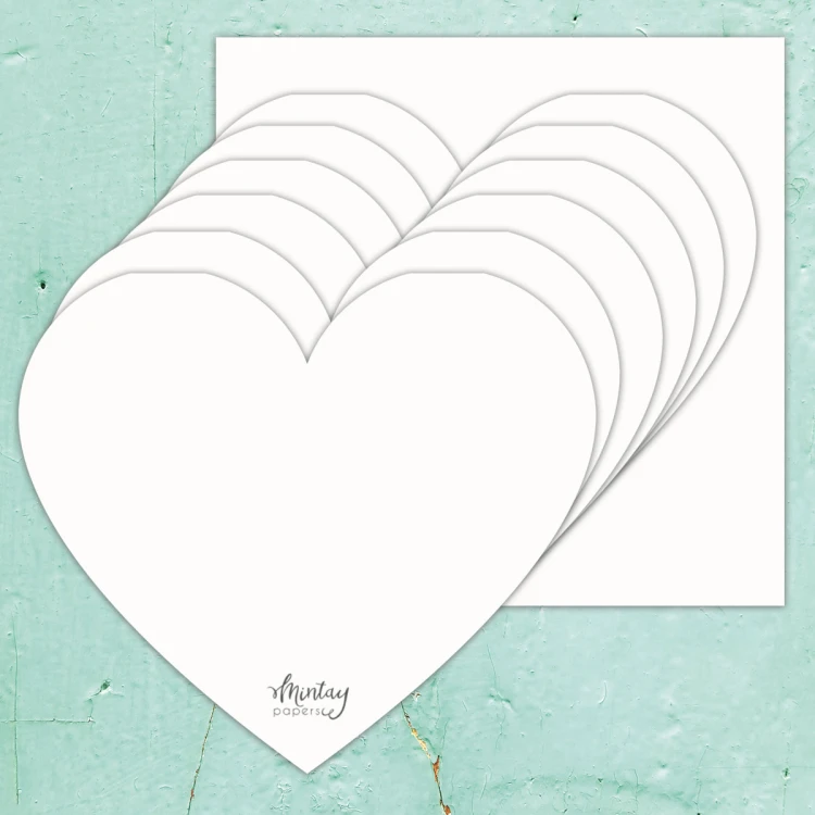 Mintay Chippies - Baza Albumu 20 x 20 cm - Serce