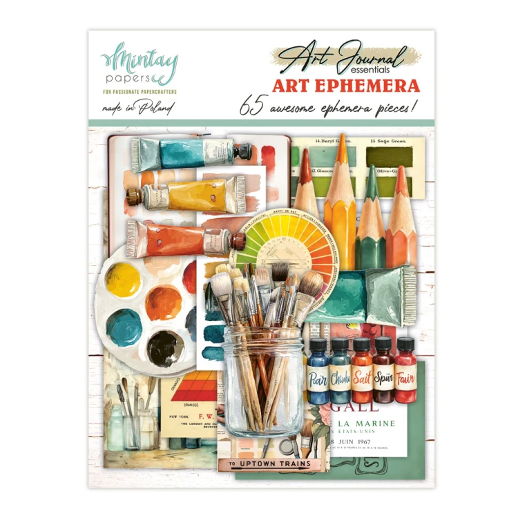 Art Journal - Papierowe Elementy - Art, 65 pcs