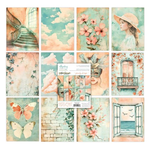 Zeszyt Papierów Art Journal - Peachy Breeze