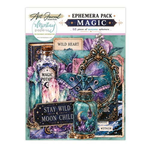 Art Journal - Papierowe Elementy - Magic, 68 szt.
