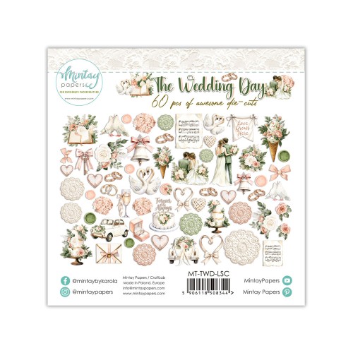 Papierowe Elementy - The Wedding Day, 60 szt.