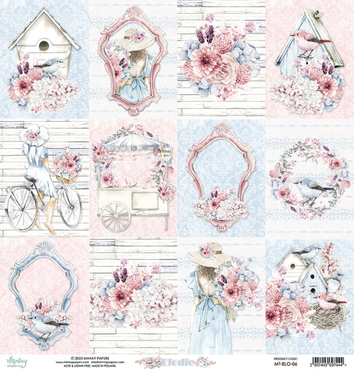 Papier 30,5 x 30,5 cm - Elodie 06