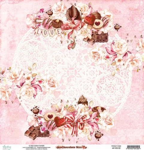 Papier 30,5 x 30,5 cm - Chocolate Kiss 02