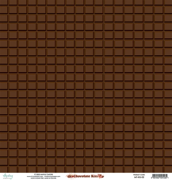 Papier 30,5 x 30,5 cm - Chocolate Kiss 02