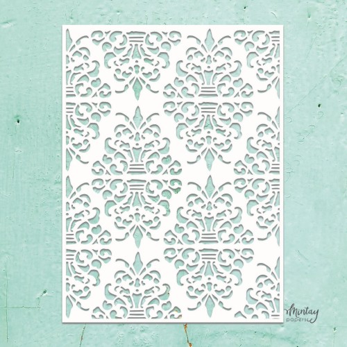Mintay Kreativa - Szablon - Damask