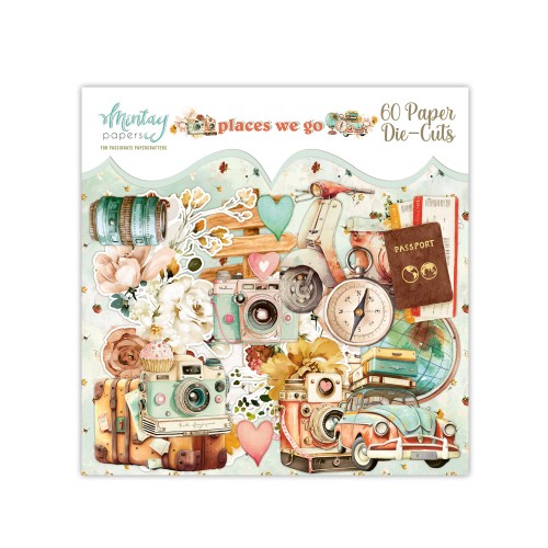 Papierowe Elementy - Places We Go, 60 szt.