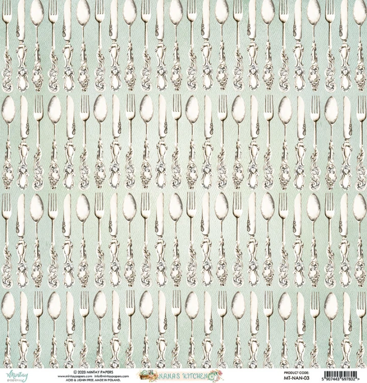 Papier 30,5 x 30,5 cm - Nana's Kitchen 03