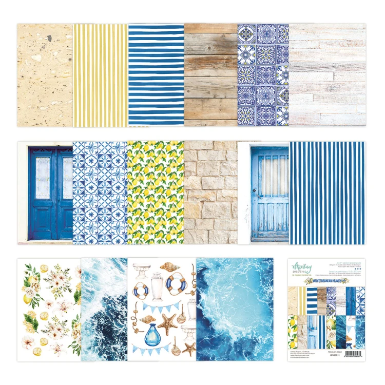 Zeszyt uzupełniający 15,2 x 20,3 cm - Mediterranean Heaven