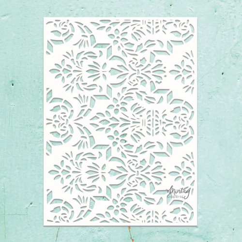 Mintay Kreativa - Szablon - Kwiecisty Border